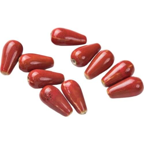 Water Drop Ceramic Beads Porcelain Beads Charms Pendants Beads for Girls