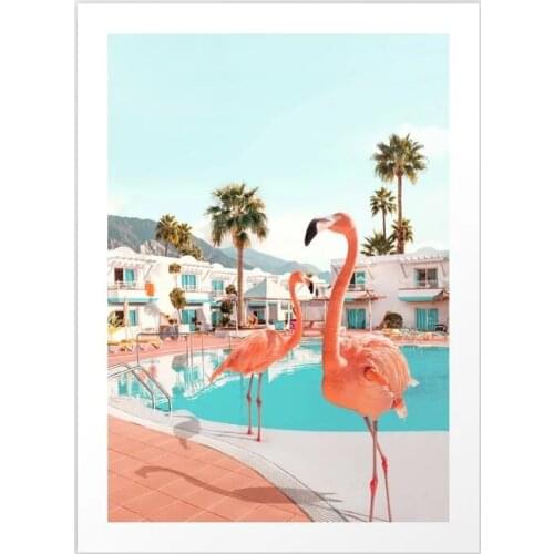 Painting Wall Art HD Printed Cartoon Seaside Cute Cat Poster Modular Canvas Home Beautiful Decoration Pictures For Living Room