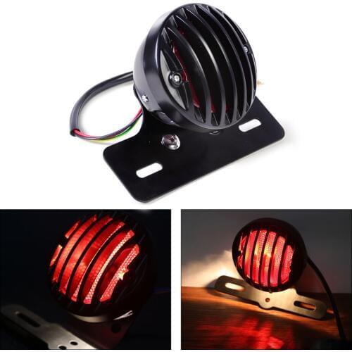 DWCX Motorcycle Brake Light License Plate Bracket Holder Mount for Harley BMW Honda Suzuki Yamaha Kawasaki Agusta Chopper ATV