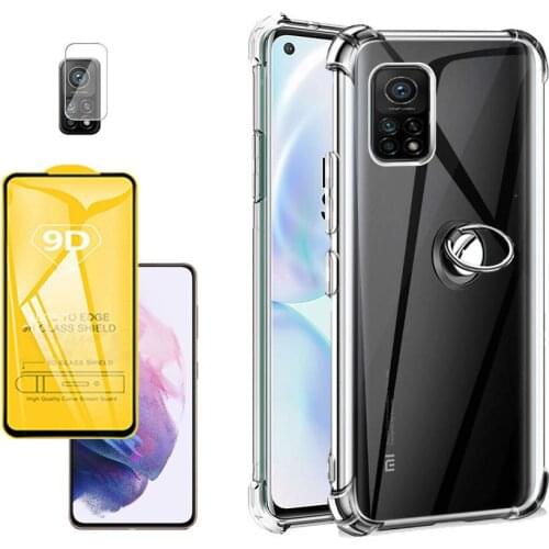 Half Wrapped Cases For mi 10 t Pro 5G Case Xiaomi Mi 11 Lite Glass Case For Mi 11T Mi 11Pro 5G Phone Bumpers mi 10 11T soft case