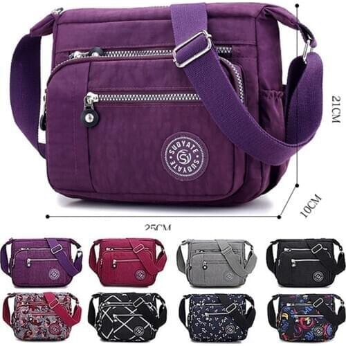 DOLOVE Hot Sale Women Canvas Handbags Messenger Bag Waterproof Cloth Bag Good Quality Diagonal Crossbody Bag Shoulder Bag