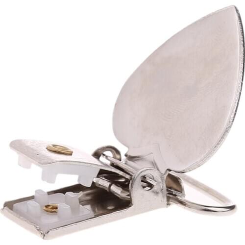 10Pcs Heart Shape Insert Baby Pacifier Metal Holder Suspender Clips Mitten Craft BX0D