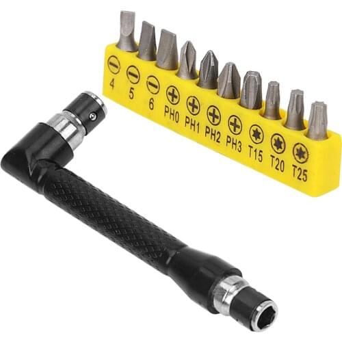 DIYWORK Hexagon Sleeve Wrench Screwdriver + Socket Wrench Set L-type Double-head Car Repair Tool