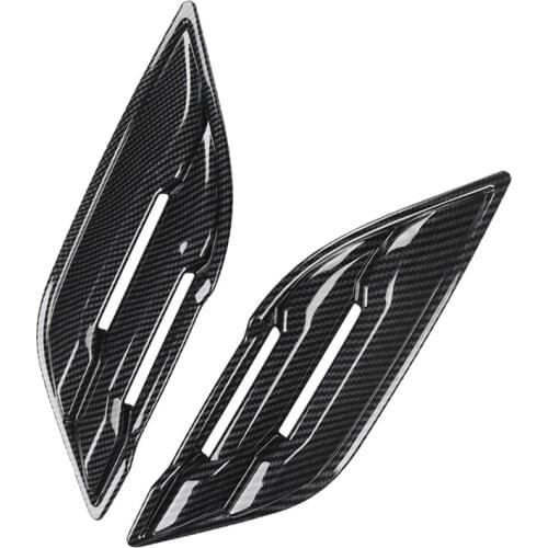 Carbon Fiber Car Fender Air Outlet Side Vent Cover Trim Sticker for Ford Raptor F150