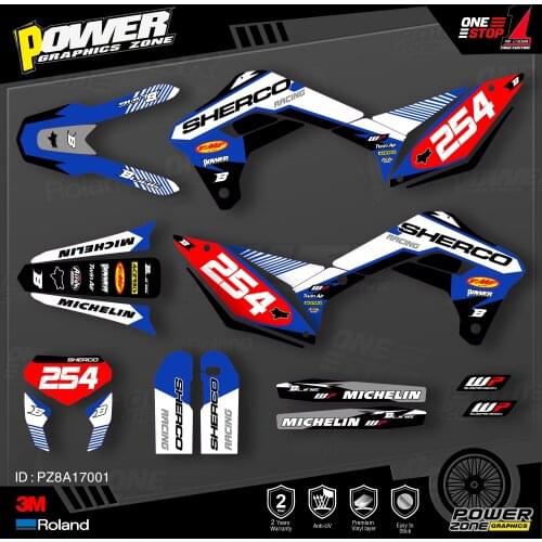 PowerZone Custom Team Graphics Decals 3M Stickers Kit For SHERCO Sticker 2017 2018 2019 2020 SE SEF 001