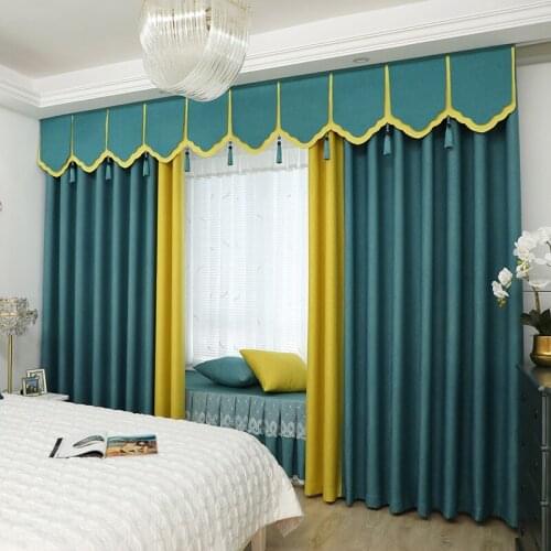 New Solid Color Meteor Hemp High Blackout Curtains Universal Stitching Curtains for Living Dining Room Bedroom Study Jane Europe