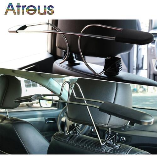 Atreus Car rear seat headrest stainless steel hanger for Opel Insignia VW Golf 4 7 5 MK4 Peugeot 206 207 208 508 Touareg Tiguan