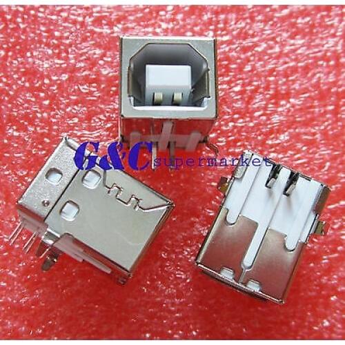 10PCS USB 2.0 Female Type-B Connector Replace Solder Port