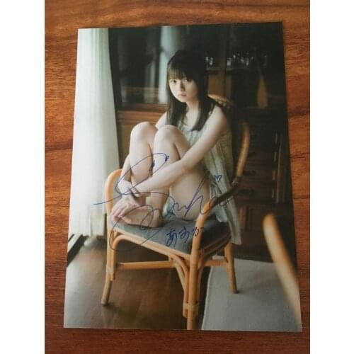 Hand signed Saito Asuka autographed photo 5*7 free ship J-POP 082018H