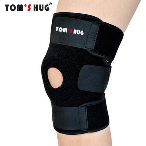 1 Pair Adjustable Sport Knee Protect Support Toms Hug Brand Breathable KneePads Relieve Arthritis Injury Bandage Knee Guard