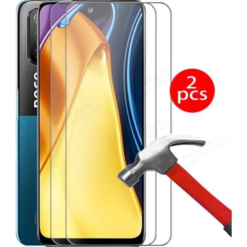 2pcs glass xiomi poco m3 pro 5g case tempered glass for xiaomi poco m3 m 3pro pocophone m3pro pocom3 safety glass film cover 6.5