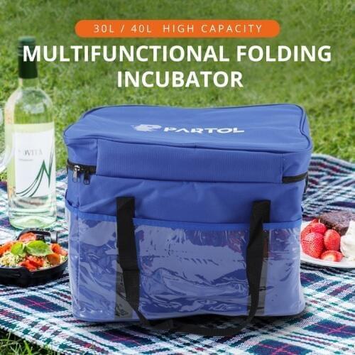 30/40L Warmer Cooler Bag Travelling Delivery Outdoor Picnic Bag Portable Food Cake Insulated Bag Waterproof Lunch box