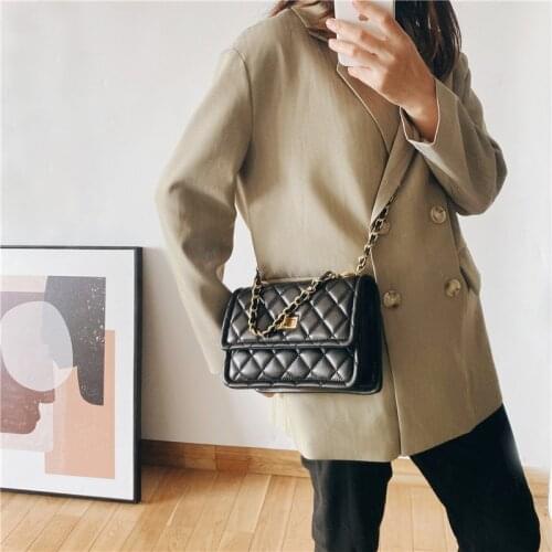 New Women Top Quality Genuine Sheepskin Trendy Chain Fashion Crossbody Shoulder Bag Real Leather Solid Desinger Handbag for Lady