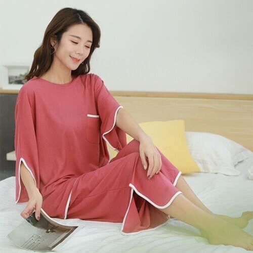 Loose 2PCS Pajamas New Summer Clothes For Home Suit For Women Pijama Feninino Sleepwear XXL 3XL Plus Size Women Underwear