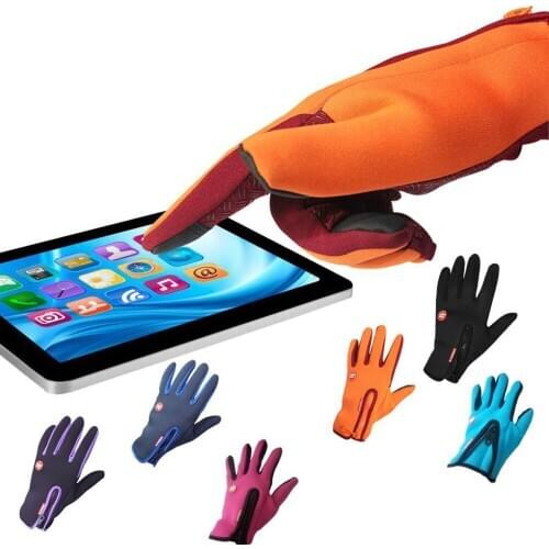 Unisex Touchscreen Winter Thermal Warm Cycling Bicycle Bike Ski Outdoor Camping Hiking Motorcycle Gloves Sports Full Finger