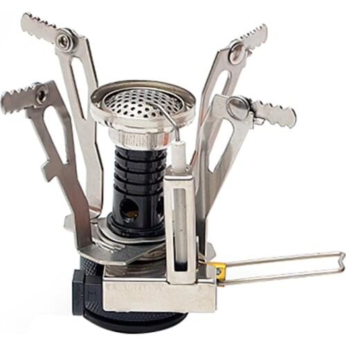 Outdoor Gas Burner Windproof Camping Stove Portable Folding Ultralight Split Lighter Tourist Equipment For Hiking