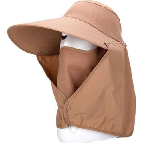 Outdoor Sun Mask Women Riding Equipment Neck Protector Electric Vehicle Anti-Uv Mask Fishing Sun Hat Summer