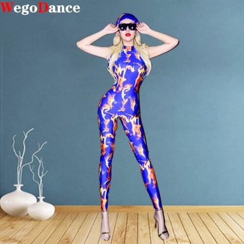 Women Sexy Long Playsuit Colorful Print Short Sleeve Rompers Jumpsuit New Female Elastic Skinny Party Bodysuits