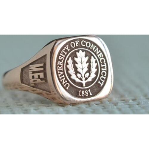 Custom Made Any College Graduation Class Ring, signet ring, school rings, such as University of Connecticut
