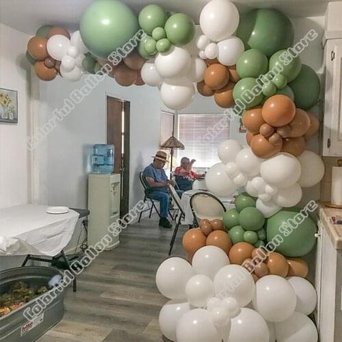 188pcs Double Maca Pink Wedding Birthday Party Background Baby Shower White Maca Pink Anniversary Holiday Dinner Balloon Garland