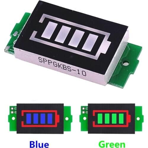 1S 2S 3S 4S Single 3.7V Lithium Battery Capacity Indicator Module 4.2V Blue Display Electric Vehicle Battery Power Tester Li-ion