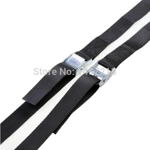 2pcs 1 inch (2.5cm) *3meters Metal cargo lashing strap ratchet tie down cam buckle winch strap Tie Down Straps Free Shipping