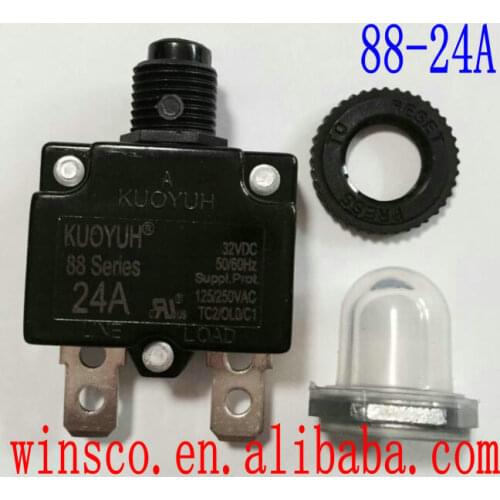 24A Waterproof cap 100% KUOYUH CIRCUIT BREAKER 88 SERIES 24A
