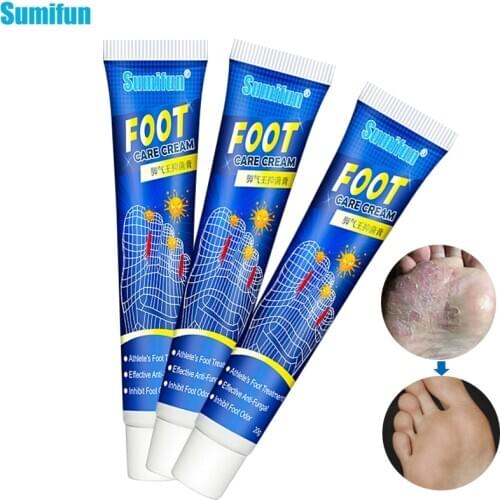 3pcs Itch Foot Cream Antibacterial Ointment Anti Fungus Deodorant Remove Beriberi Foot Odo Relieve Itching Peeling Blister