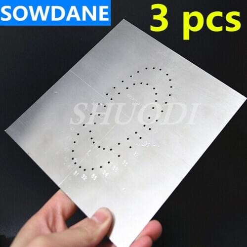 3 Pcs Dental Stainless Steel Rubber Dam Punch Hole Board Dental Instrument Tool Dental Teeth Whitening