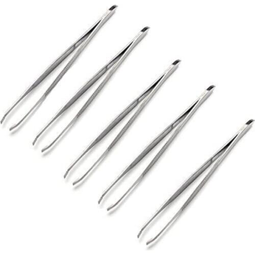 5Pcs Pro Stainless Steel Eyebrow Tweezers Precision Hair Removal Beauty Tool Eyebrow Tweezer Hair Beauty Slanted Makeup Tool