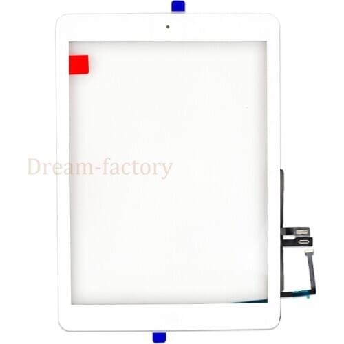 50pcs DHL Shipping For iPad 2018 A1893 A1954 Touch Screen Digitizer For iPad 6th includes Home Button +Camera holder+Adhesive