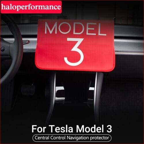 Model3 Accessories For Tesla Model 3 Black Letter Sleeve Slip On Sunshade Screen Protector Screen Dust Cover tesla model three