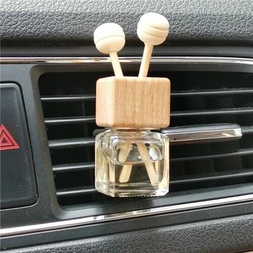 Car Goods Perfume Diffuser Bottle Air Freshener Hanging Glass Bottle Auto For Essential Oils Fragrance Ornament