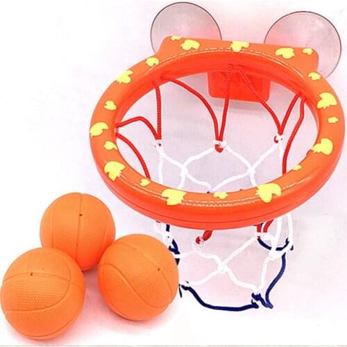 Basketball Hoop Bath Toy on Suckers Set for Child Kid Game Development of Boy Interesting Indoor Sport Tool Kit for Baby
