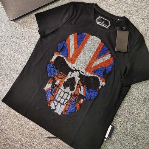 T-shirt Hot Men Women Fashion 3D Printed Skull Round Neck Short Sleeve Men T-shirt Sports Shirt aaa Brand Plein Short Sleeve