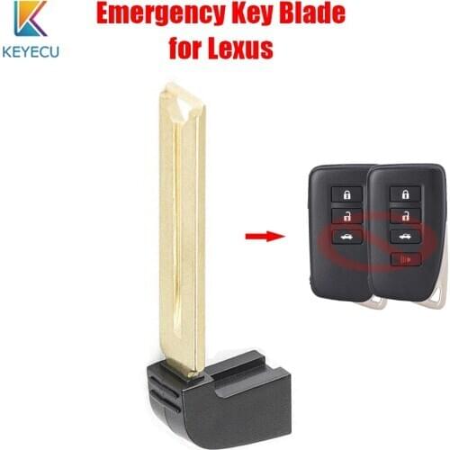 Keyecu 1PC Replacement Uncut Insert Emergency Blade Fob for Lexus ES250 ES300H ES350H GS350 GS450h IS250 IS350 RC350