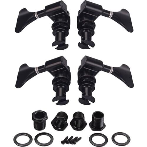 1 Set 2R2L Ukulele Tuning Pegs Tuners Machine Heads 1:24 Gear Ratio for Guitar Lovers Musical Gift