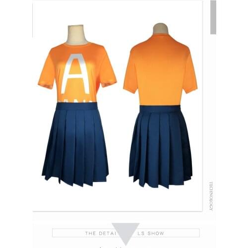 Uraraka Ochako My Hero Academia Season 4 Cosplay Costume Adult School Trousers T Shirt Uniform Outfit Halloween Costumes