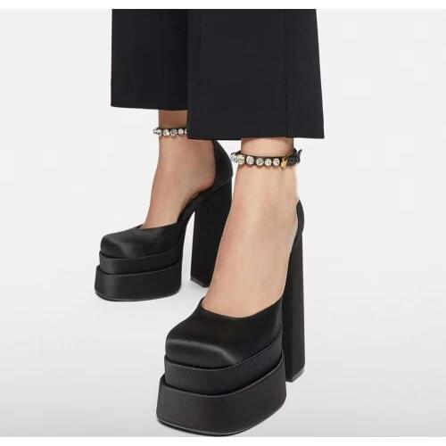 LMCAVASUN New Arrival Office Lady Metal Buckle 100% Sheep Real Leather Party Sandals Women Shoes Woman Shoes Women Sandals