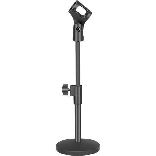 Neewer Upgraded Adjustable Desktop Microphone Stand Table Mic Stands with Mic Clip and 5/8" Male to 3/8" Female Screw for Spark