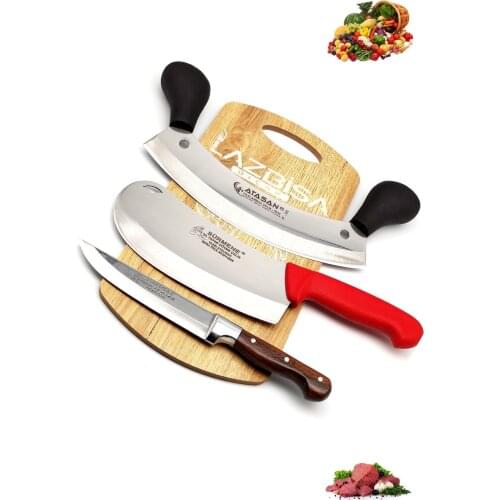Lazbisa Riding On Atasan Kitchen Knife Set Onion Pizza Pie Knife Meat Grinder Chopper Meat Bread vegetable