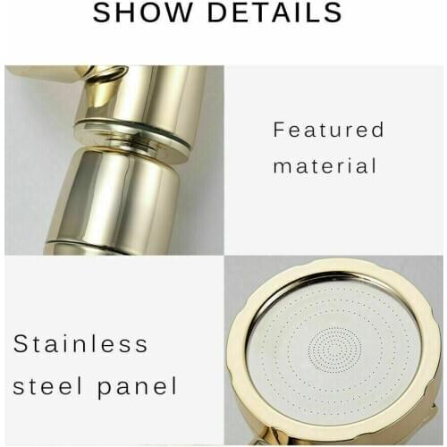 High Pressure Shower Head Boosting Spray Bath Water Saving Save Until 40% Saving Rain Shower Faucets Bathroom Tools 2
