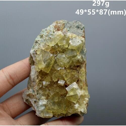 New mineral! 100% Natural yellow fluorite Cluster mineral specimens Stones and crystals quartz Healing crystal