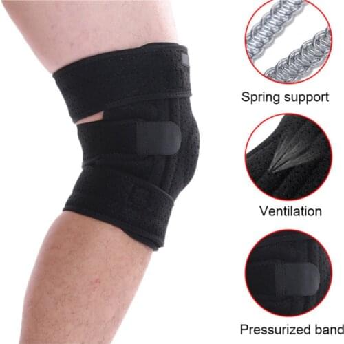 Sports Kneepad Mens Fitness Volleyball Basketball Kneepad Outdoor Mountaineering Spring Compression Kneepads Running Menis L1