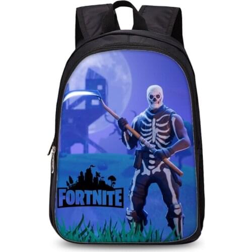 Student Backpack Unisex Men Fortnites Women Knapsack Canvas Schoolbag Cartoon Printed Bookbag Anime Game Figure Casual Rusksack