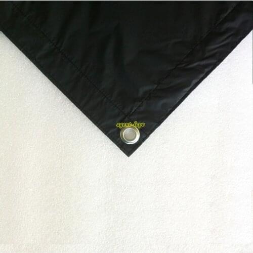3.6x3.6m 12'x12' Thick Black Cotton Cloth Full Light Black Out for Photographic Lighting Solution