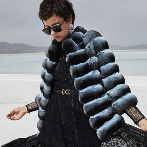 Delightful Fur Jacket Women Coat Real Rex Rabbit Fur Fashion Cropped Stand Collar Outwear High-Quality 2020 Top Selling