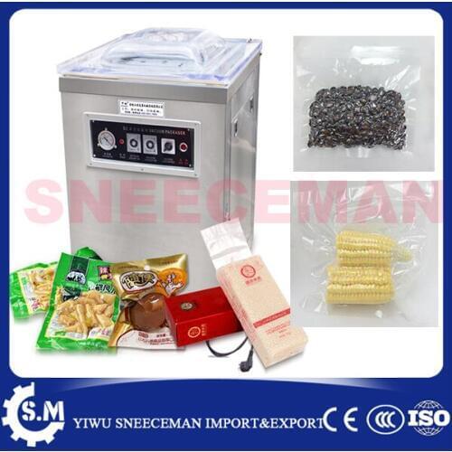 ZF-500 automatic stainless steel vacuum sealing machine dry-wet commercial food vacuum package packing sealer sealing machine