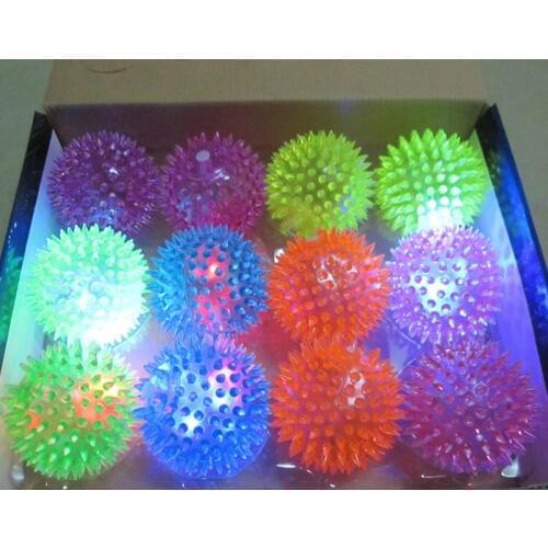 1pcs massage ball/with whistle sound/elastic rubber pet toys/luminous toys/baby toys for children/toy