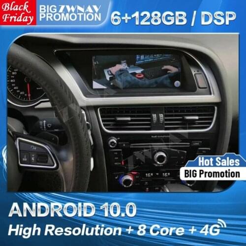 128G Carplay Android Screen For Audi A5 2009 2010 2011 2012 2013 2014 2015 Video Radio Receiver Stereo Auto Audio GPS Head Unit